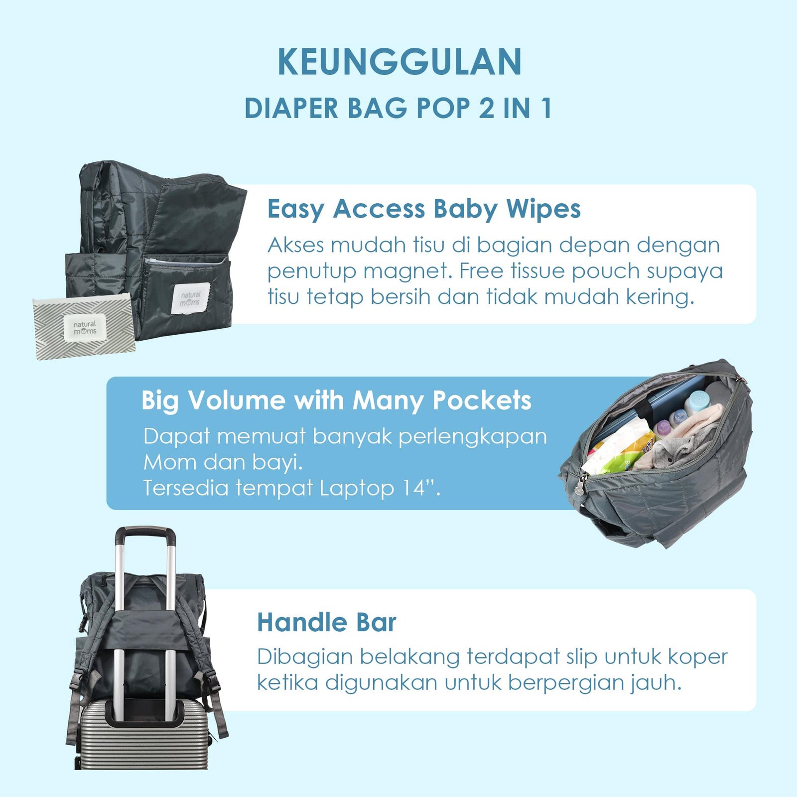 Diaper Bag POP 2 in 1 - Image 8