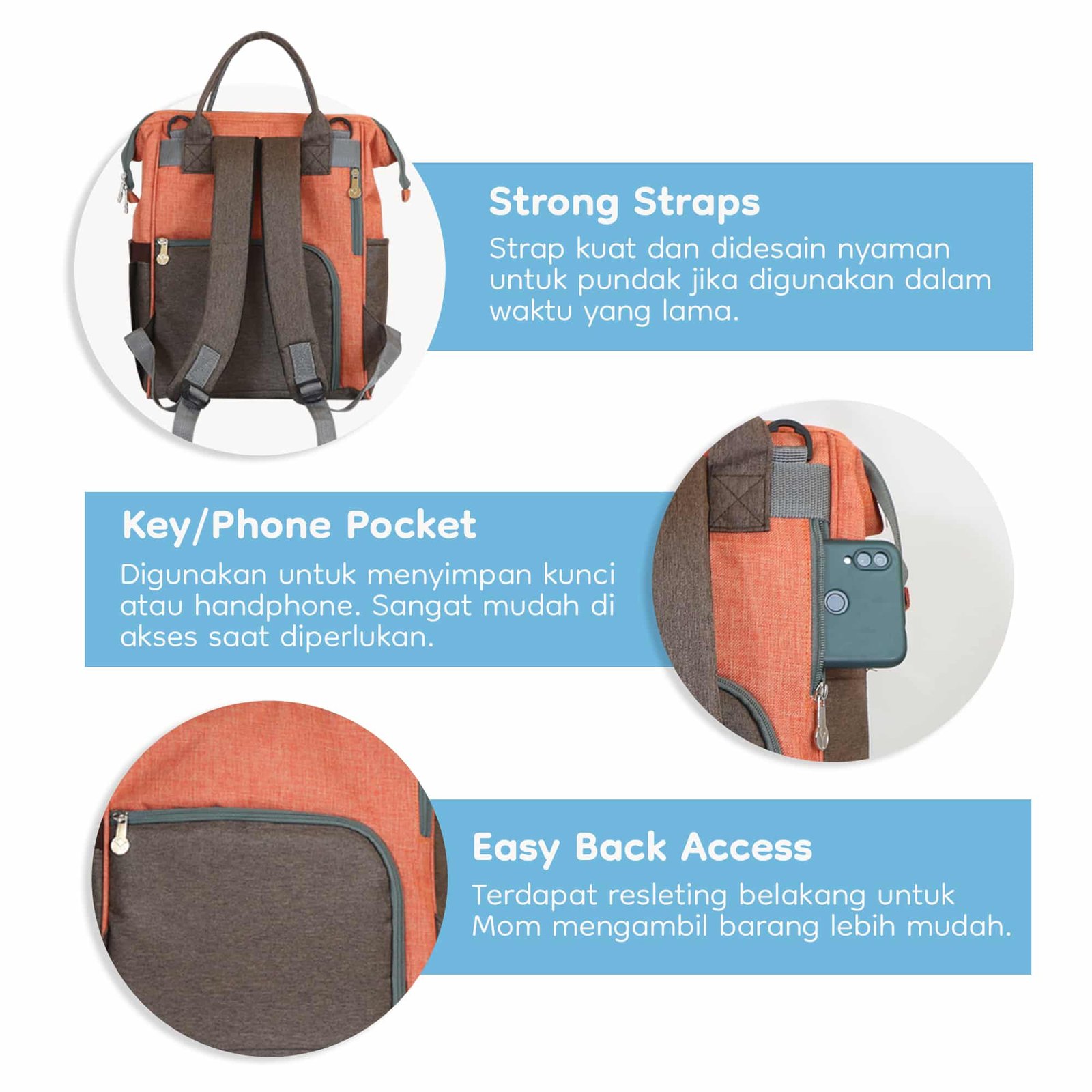 Diaper Bag Saranghaeyo 14 pockets - Image 8